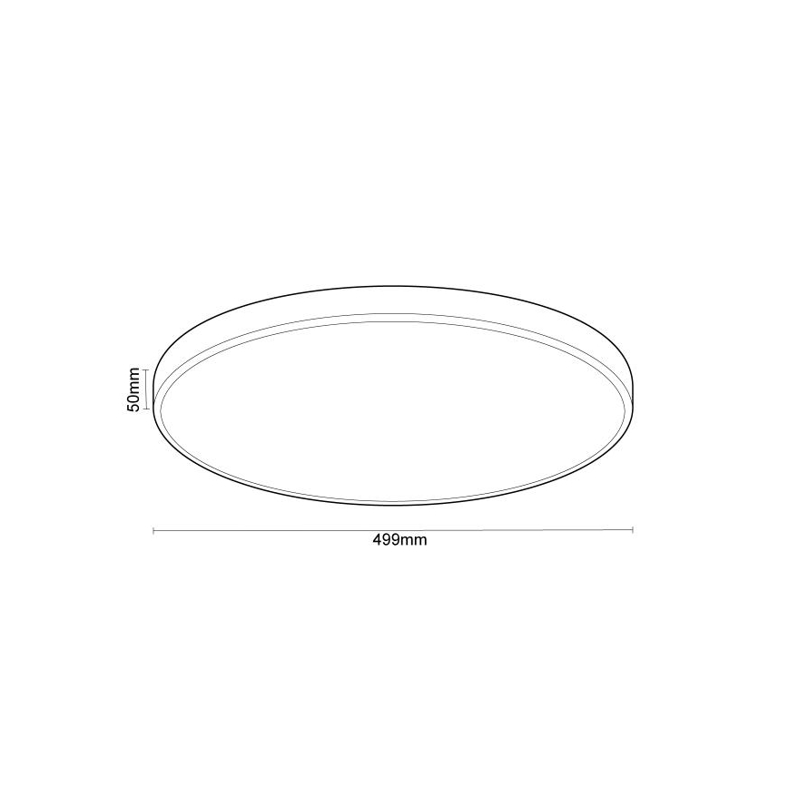 Iluminação de teto LED com regulação com controlo por voz OPAL LED/48W/230V 2700-6500K preto + comando