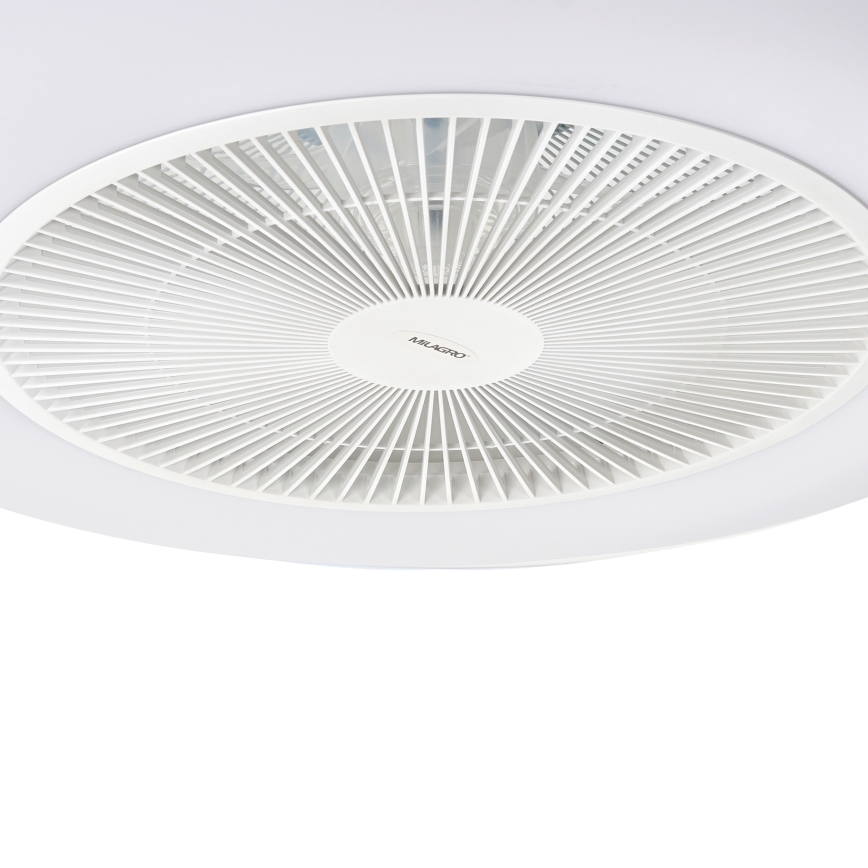 Iluminação de teto LED com regulação e ventoinha ARIA LED/38W/230V 3000-6000K branco + comando