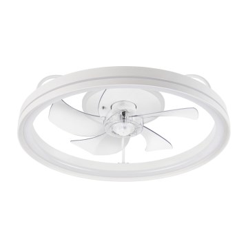 Iluminação de teto LED com regulação e ventoinha FARGO LED/37W/230V branco + comando