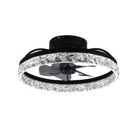 Iluminação de teto LED com regulação e ventoinha LED/35W/230V 3000-6500K preto + comando