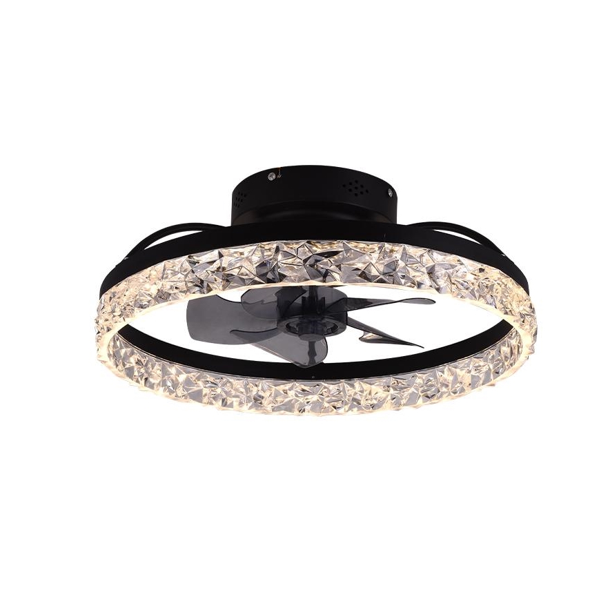 Iluminação de teto LED com regulação e ventoinha LED/35W/230V 3000-6500K preto + comando