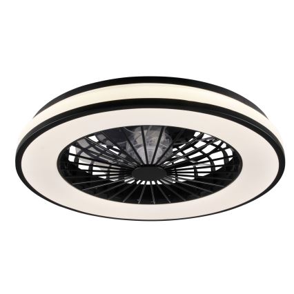 Iluminação de teto LED com regulação e ventoinha LED/48W/230V 3000-6500K preto + comando