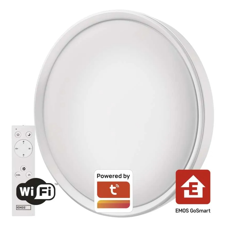 Iluminação de teto LED com regulação GoSmart LED/45W/230V diâmetro 50 cm 2700-6500K Wi-Fi Tuya + comando