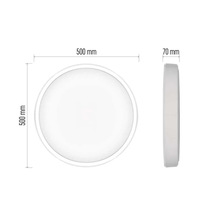 Iluminação de teto LED com regulação GoSmart LED/45W/230V diâmetro 50 cm 2700-6500K Wi-Fi Tuya + comando