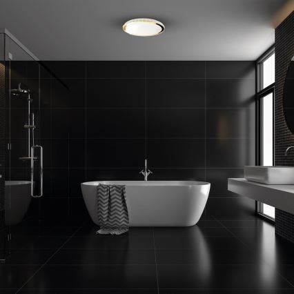 Iluminação de teto LED com regulação LAYLA LED/50W/230V 3000/4000/6000K dourado + controlo remoto