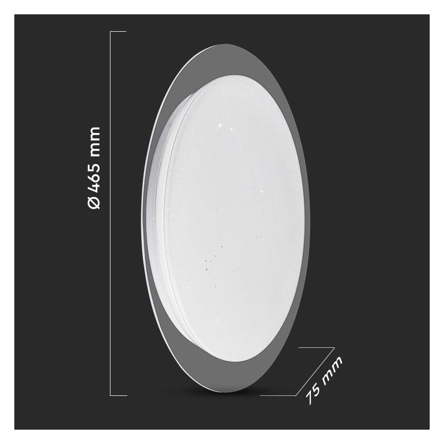 Iluminação de teto LED com regulação LED/40W/230V 3000K/4000K/6500K diâmetro 46,5 cm + comando