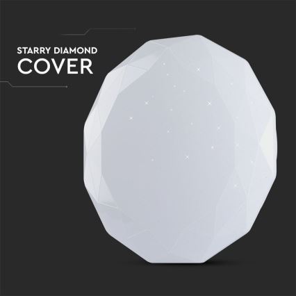 Iluminação de teto LED com regulação LED/40W/230V 3000K/4000K/6500K diâmetro 38,8 cm + comando