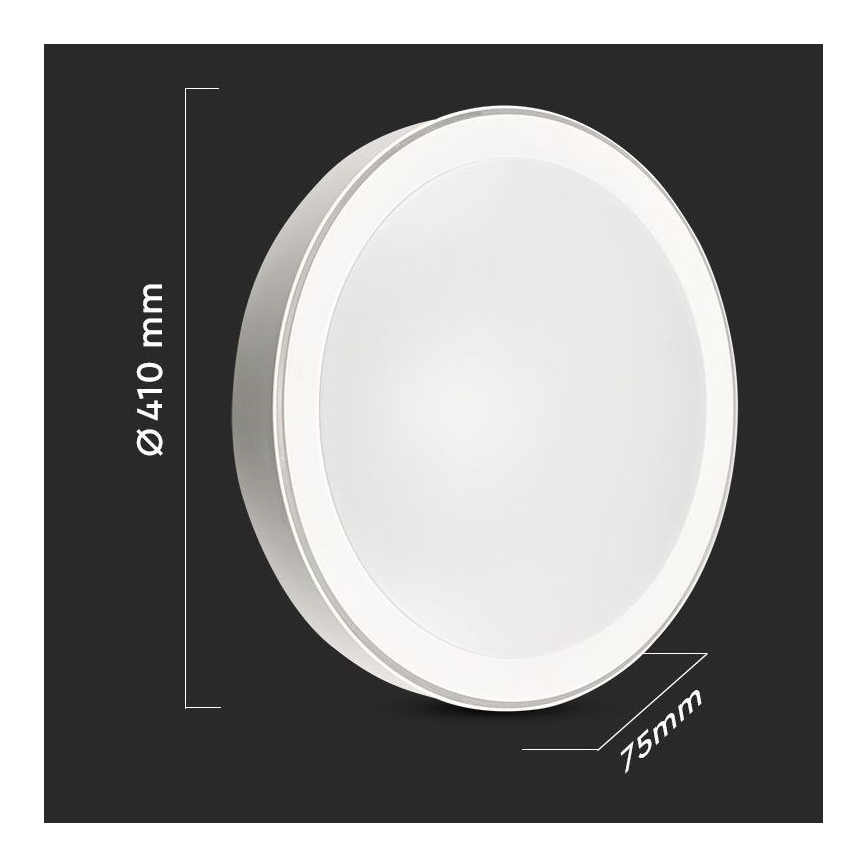 Iluminação de teto LED com regulação LED/40W/230V 3000K/4000K/6500K diâmetro 41 cm + comando