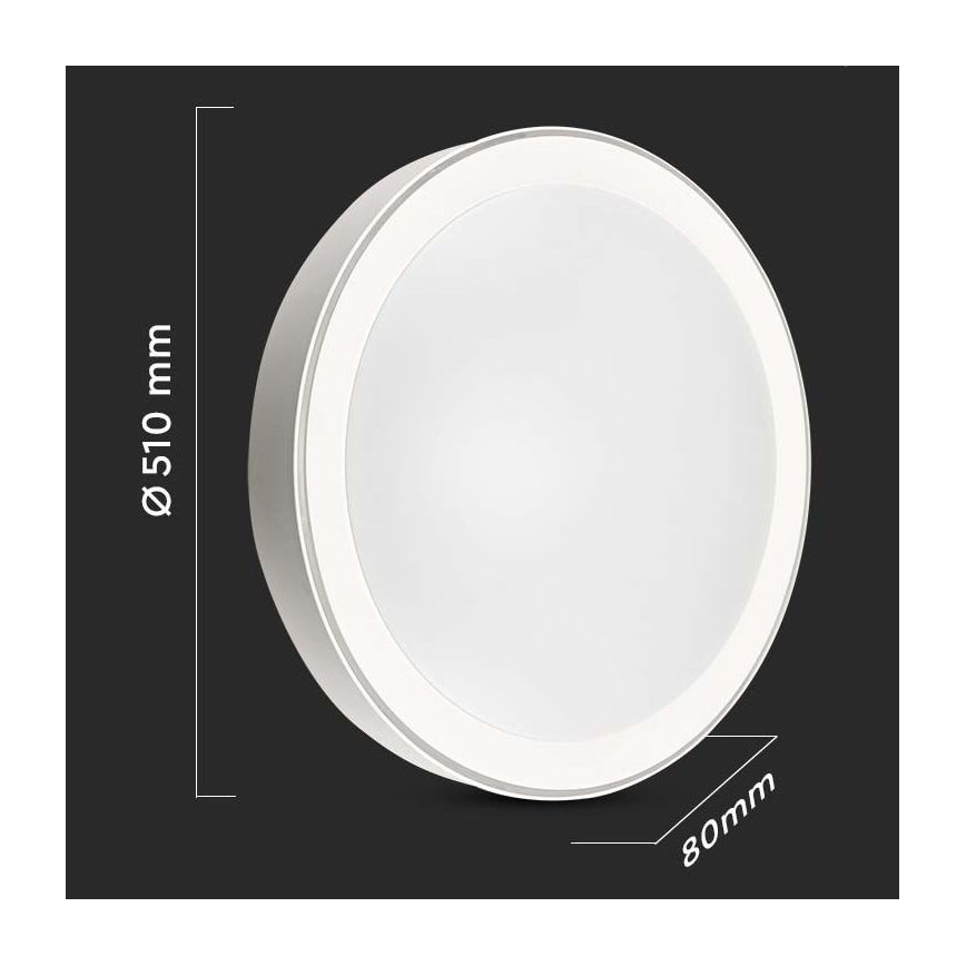 Iluminação de teto LED com regulação LED/40W/230V 3000K/4000K/6500K diâmetro 51 cm + comando