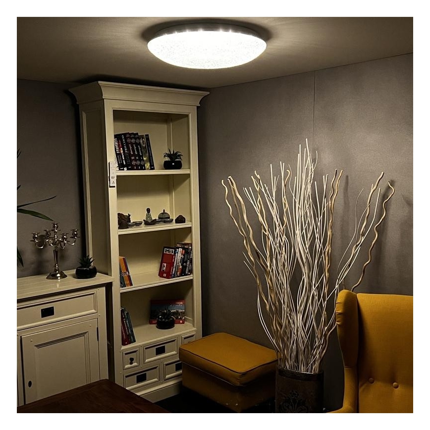 Iluminação de teto LED com regulação LED/48W/230V 2700-6500K Wi-Fi Tuya + controlo remoto