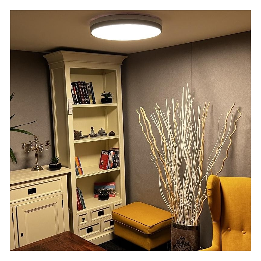 Iluminação de teto LED com regulação LED/48W/230V 2700-6500K Wi-Fi Tuya + controlo remoto