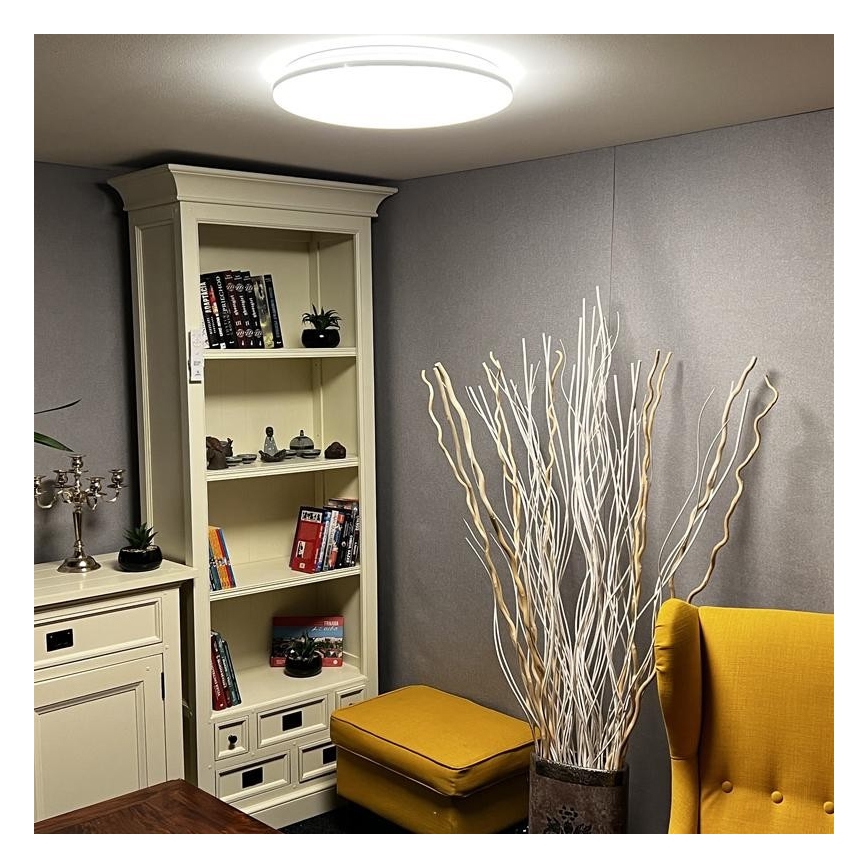 Iluminação de teto LED com regulação LED/48W/230V 2700-6500K Wi-Fi Tuya + controlo remoto