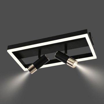 Iluminação de teto LED com regulação LED/50W/230V 3000-6500K preto + comando
