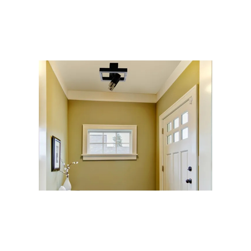 Iluminação de teto LED com regulação LED/50W/230V 3000-6500K preto + comando