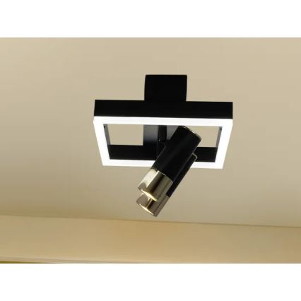 Iluminação de teto LED com regulação LED/50W/230V 3000-6500K preto + comando