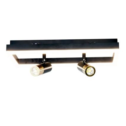 Iluminação de teto LED com regulação LED/50W/230V 3000-6500K preto + comando