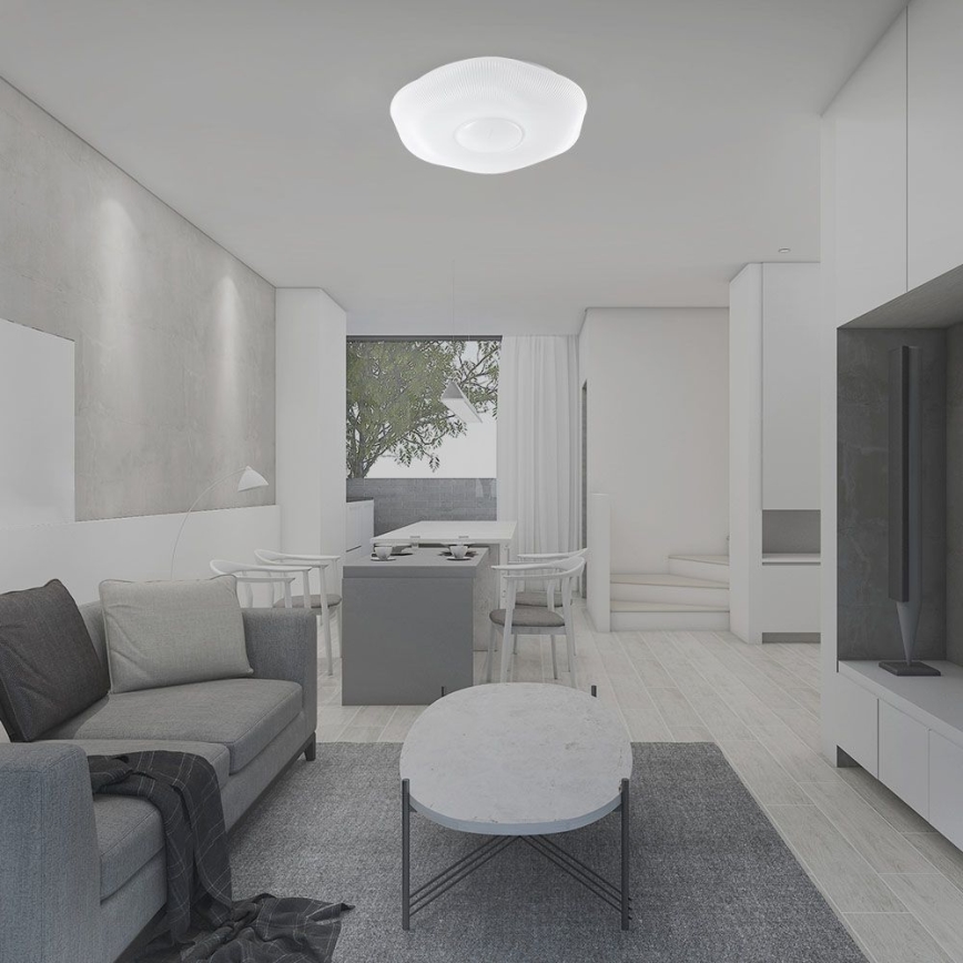 Iluminação de teto LED com regulação LED/60W/230V 3000-6500K 50 cm branco + comando