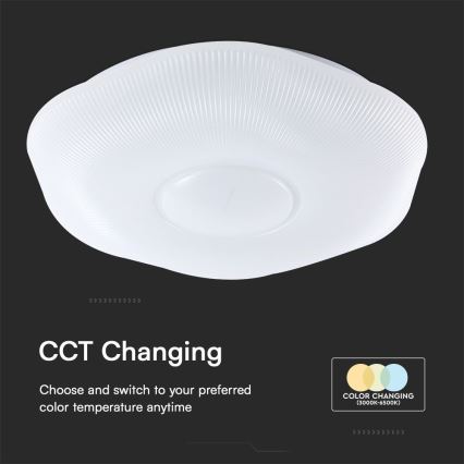 Iluminação de teto LED com regulação LED/60W/230V 3000-6500K 50 cm branco + comando
