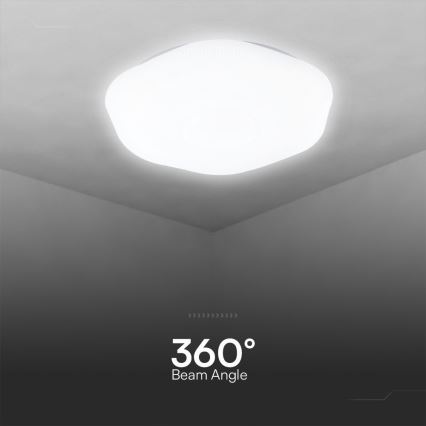 Iluminação de teto LED com regulação LED/60W/230V 3000-6500K 50 cm branco + comando