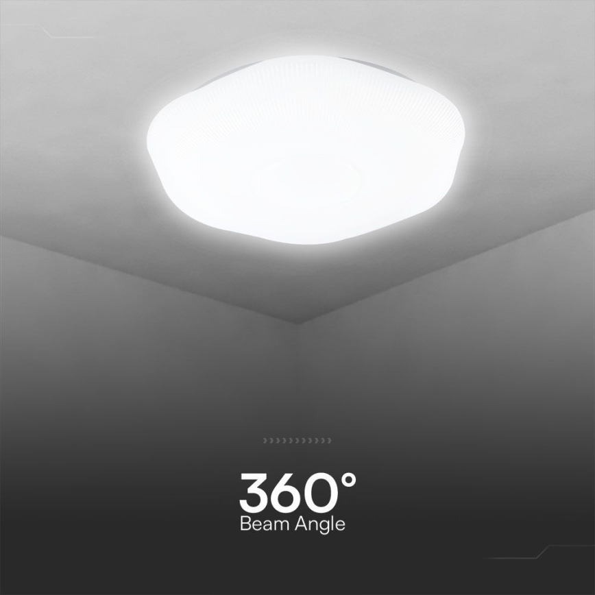 Iluminação de teto LED com regulação LED/60W/230V 3000-6500K 50 cm branco + comando