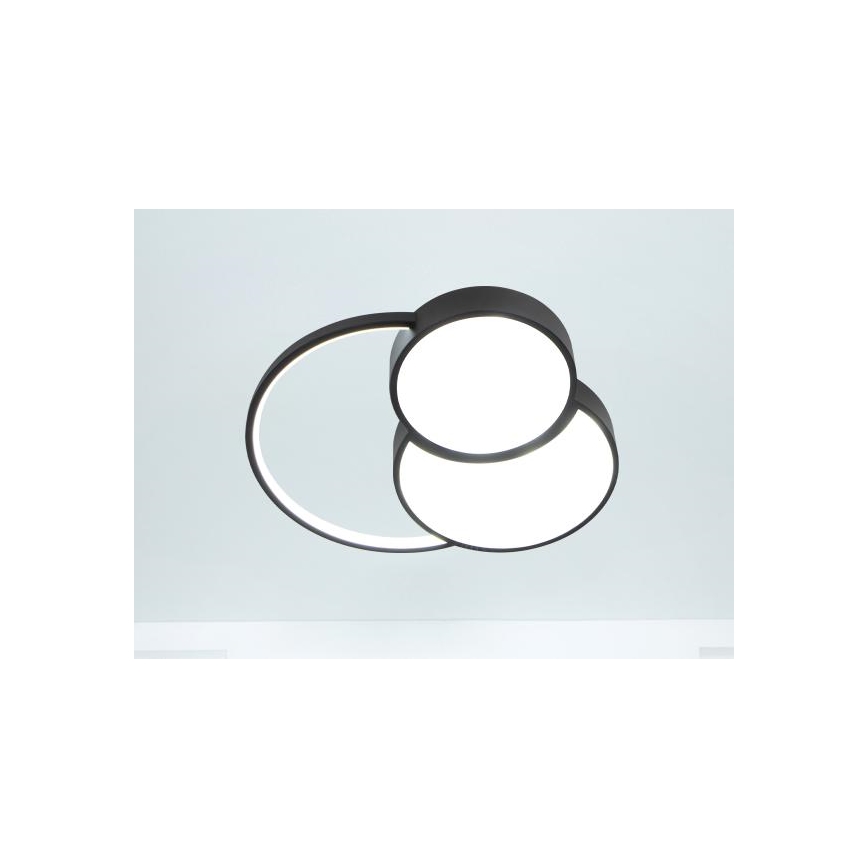 Iluminação de teto LED com regulação LED/60W/230V 3000-6500K preto + comando