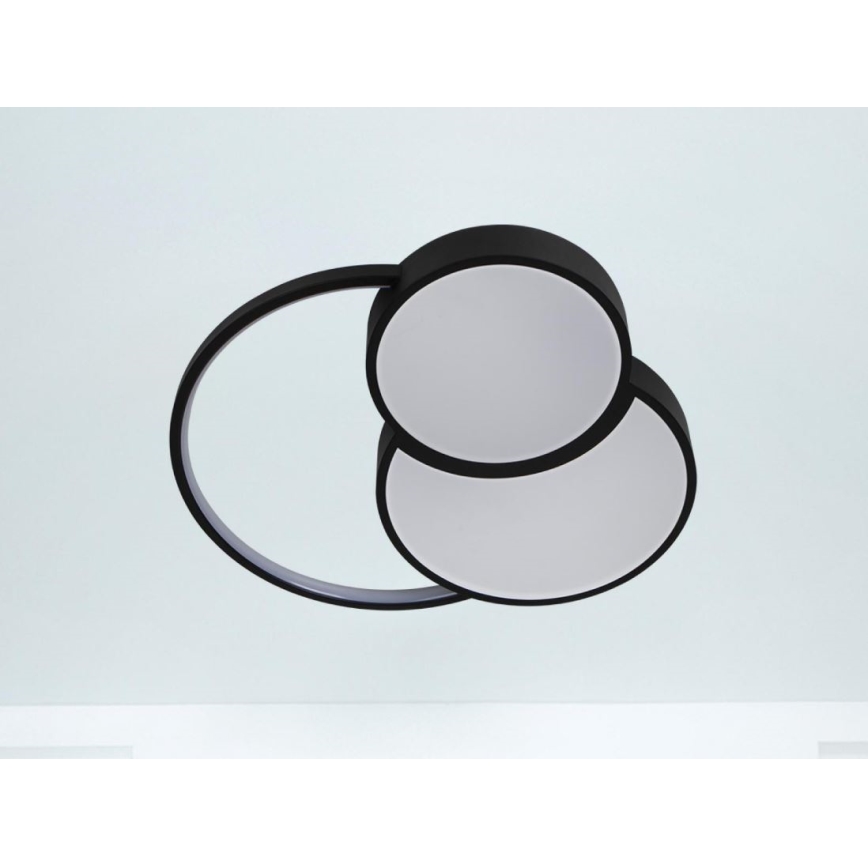 Iluminação de teto LED com regulação LED/60W/230V 3000-6500K preto + comando