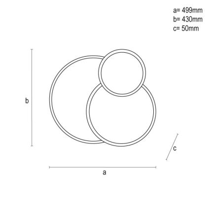 Iluminação de teto LED com regulação LED/60W/230V 3000-6500K preto + comando