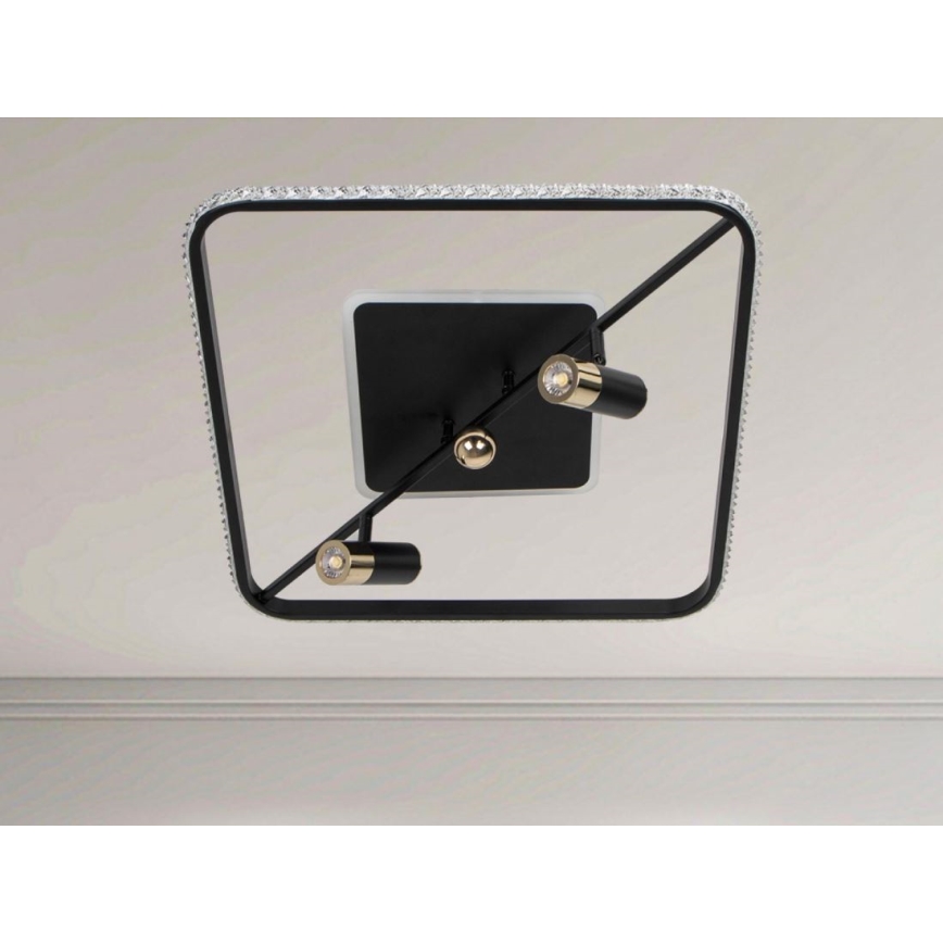 Iluminação de teto LED com regulação LED/70W/230V 3000-6500K preto + comando