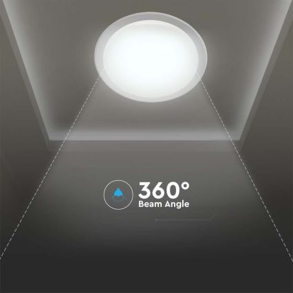 Iluminação de teto LED com regulação LED/72W/230V 3000-6500K diâmetro 67 cm branco + comando