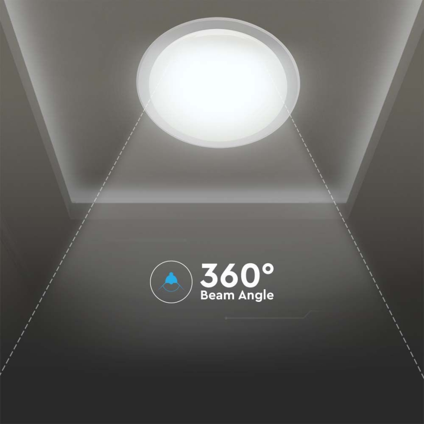 Iluminação de teto LED com regulação LED/72W/230V 3000-6500K diâmetro 67 cm branco + comando