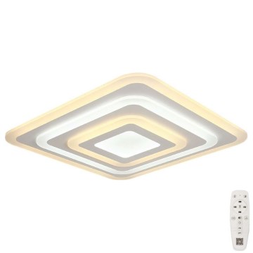 Iluminação de teto LED com regulação LED/77W/230V 3000-6500K 49,5x49,5 cm + comando