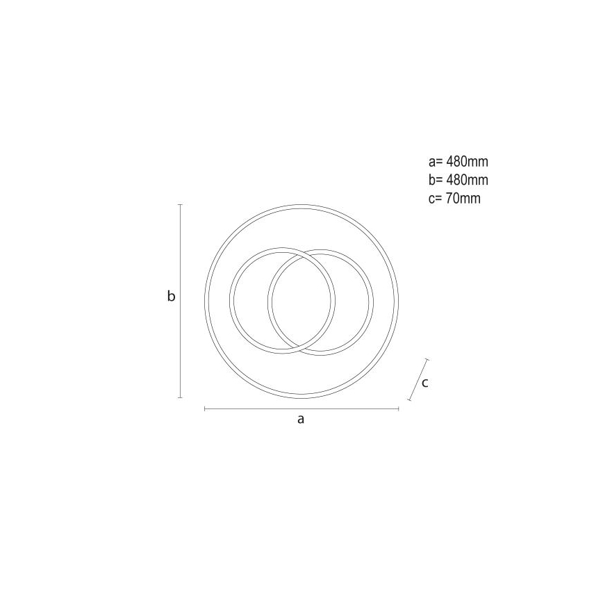 Iluminação de teto LED com regulação LED/85W/230V 3000-6500K + comando