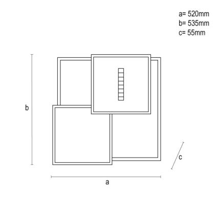 Iluminação de teto LED com regulação LED/95W/230V 3000-6500K branco + comando