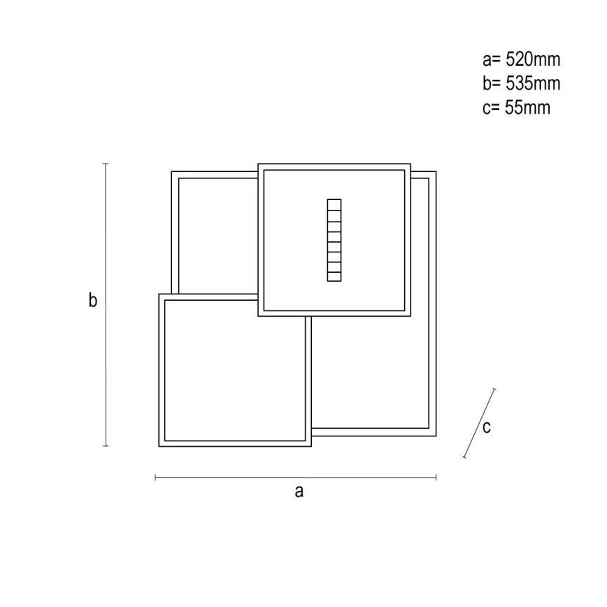Iluminação de teto LED com regulação LED/95W/230V 3000-6500K branco + comando