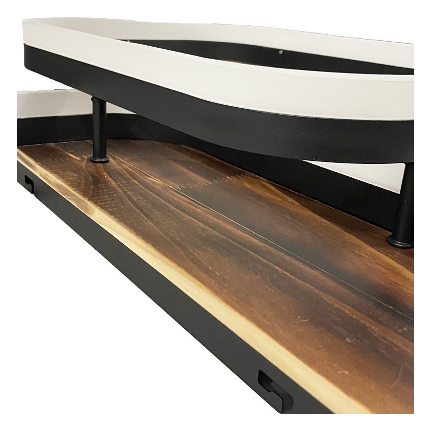 Iluminação de teto LED com regulação LED/95W/230V 3000-6500K carvalho + comando