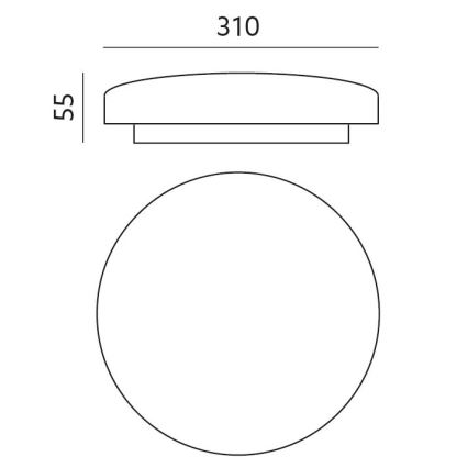 Iluminação de teto LED com regulação MOON LED/18W/230V 2700-6500K Wi-Fi Tuya