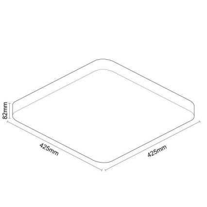 Iluminação de teto LED com regulação OPAL LED/48W/230V 2700-6500K Wi-Fi Tuya branco + comando