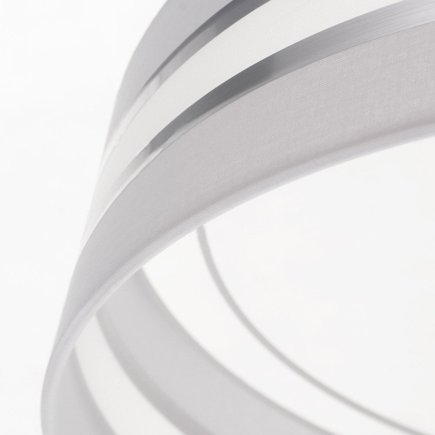 Iluminação de teto LED com regulação SMART CORAL LED/24W/230V branco/prateado + controlo remoto