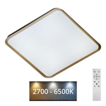 Iluminação de teto LED com regulação UNA LED/60W/230V 2700-6500K 50x50 cm + comando
