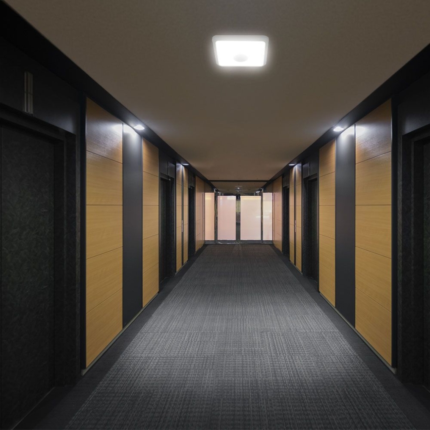 Iluminação de teto LED com sensor SAMSUNG CHIP LED/12W/230V 3000/4000/6000K 25x25 cm branco