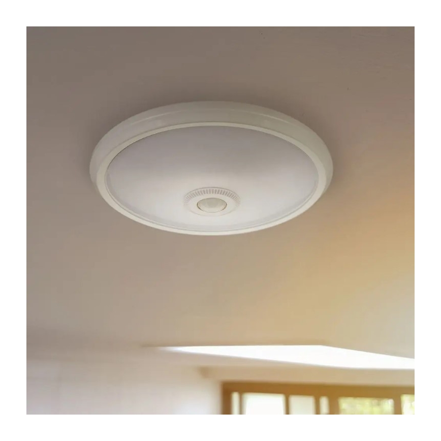 Iluminação de teto LED com sensor SAMSUNG CHIP LED/12W/230V 6400K diâmetro 29 cm