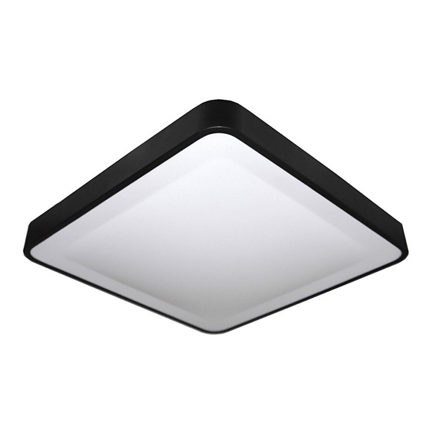 Iluminação de teto LED com sensor WILTON LED/24W/230V 37,5x37,5 cm preto