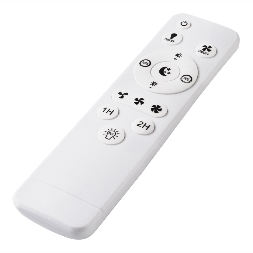 Iluminação de teto LED com regulação e ventoinha FARGO LED/37W/230V branco + comando