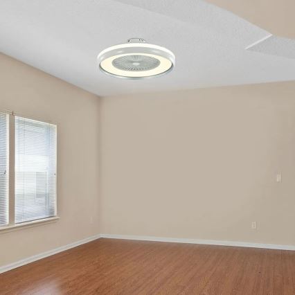 Iluminação de teto LED com uma ventoinha LED/45W/230V 3000/4000/6500K cinzento + comando