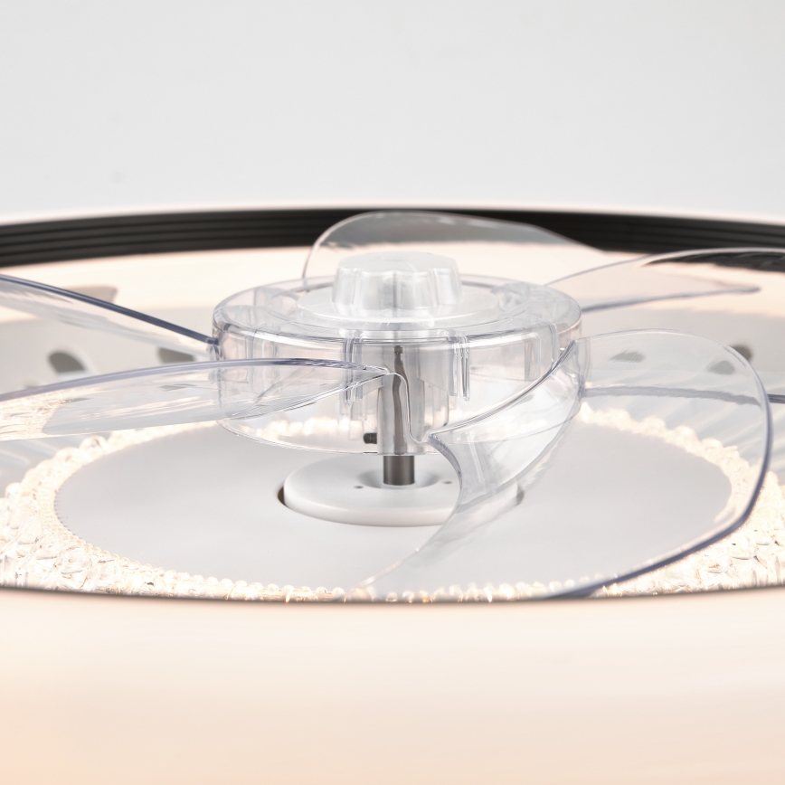 Iluminação de teto LED com regulação e ventoinha GEMMA LED/37W/230V branco + comando