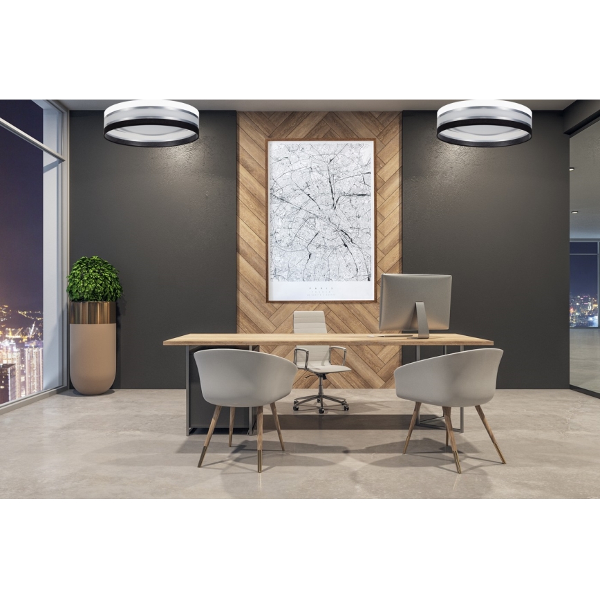 Iluminação de teto LED CORAL 1xLED/24W/230V preto/branco