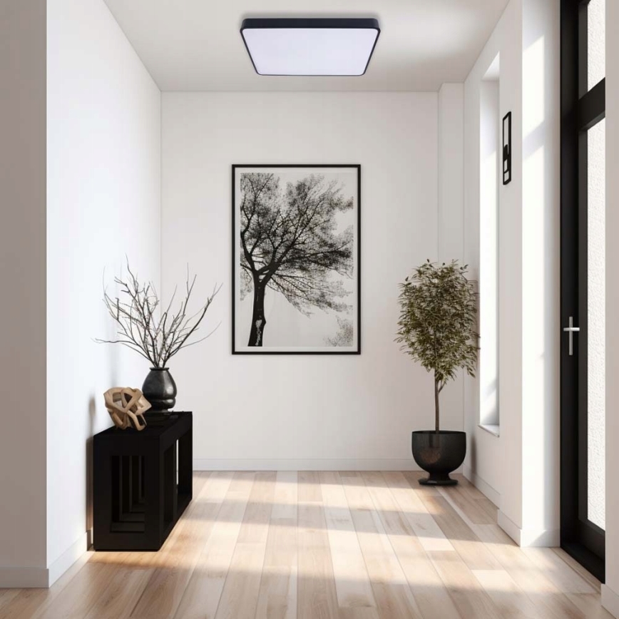 Iluminação de teto LED FELIZ LED/40W/230V 4000K 40x40 cm preto