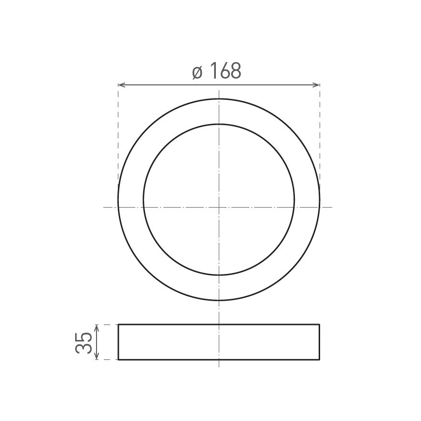 Iluminação de teto LED FENIX LED/12W/230V 2900/3900/5800K diâmetro 16,8 cm branco