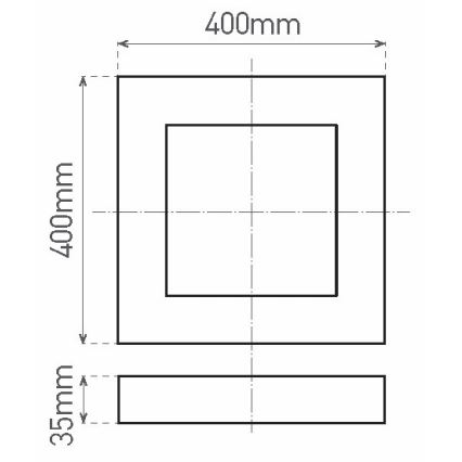 Iluminação de teto LED FENIX LED/32W/230V 3800K 40 cm branco