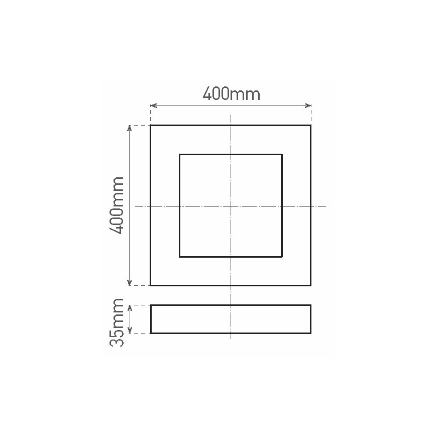 Iluminação de teto LED FENIX LED/32W/230V 3800K 40 cm branco